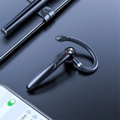 Fingerprint Touch Single Business Headset Bluetooth 5.0 Handsfree HIFI Noise Reduction Earphone Waterproof Earpiece with Mic
