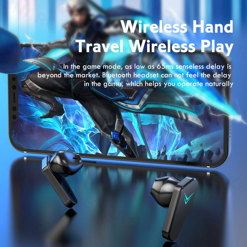 Wireless Gaming Headphones No Delay Noise Reduction Bluetooth Earphones HIFI Sound E-Sport Game Headset with Mic