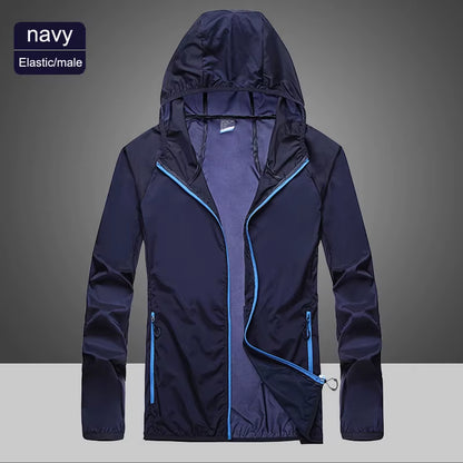 2023 Pocket Quick-Drying Sun Protection Clothing Ultrathin Sunscreen Jacket Windbreaker Cycling Running Camping Breathable Shirt