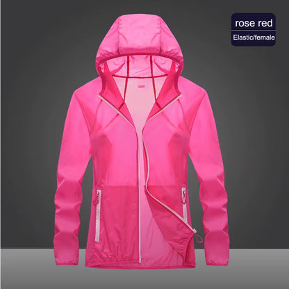2023 Pocket Quick-Drying Sun Protection Clothing Ultrathin Sunscreen Jacket Windbreaker Cycling Running Camping Breathable Shirt