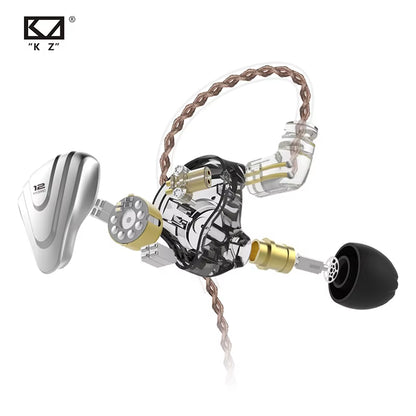 ZSX Terminator 5BA+1DD 12 Unit Hybrid In-Ear Earphones HIFI Metal Headset Music Sport  ZS10 PRO AS12 AS16 ZSN PRO C12 DM7