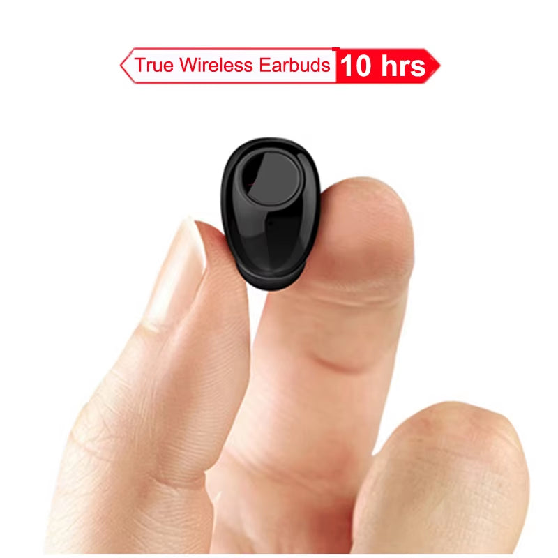 Mini Bluetooth Earphone 10 Hrs Working, Bluetooth Headset Wireless Earbud Earphone Hands-Free for Phones Car TV Pcsport