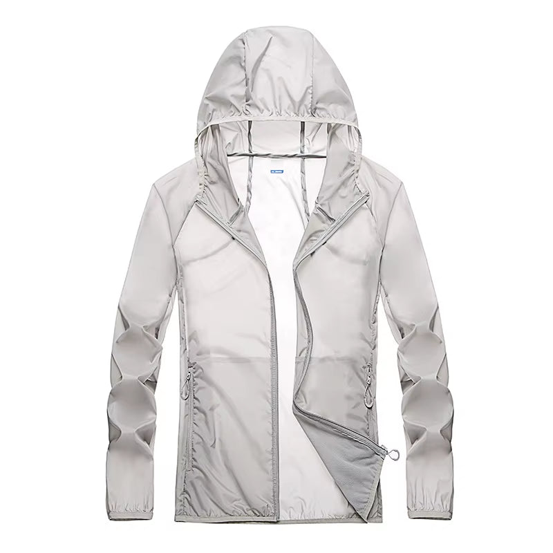 2023 Pocket Quick-Drying Sun Protection Clothing Ultrathin Sunscreen Jacket Windbreaker Cycling Running Camping Breathable Shirt