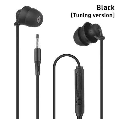 1Pcs Hot High Quality Wired Earphone Stereo In-Ear 3.5Mm Nylon Weave Cable Earphone Headset for Laptop Smartphone Gifts