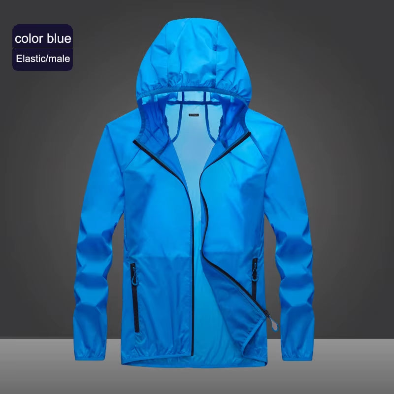 2023 Pocket Quick-Drying Sun Protection Clothing Ultrathin Sunscreen Jacket Windbreaker Cycling Running Camping Breathable Shirt