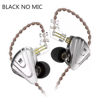 ZSX Terminator 5BA+1DD 12 Unit Hybrid In-Ear Earphones HIFI Metal Headset Music Sport  ZS10 PRO AS12 AS16 ZSN PRO C12 DM7