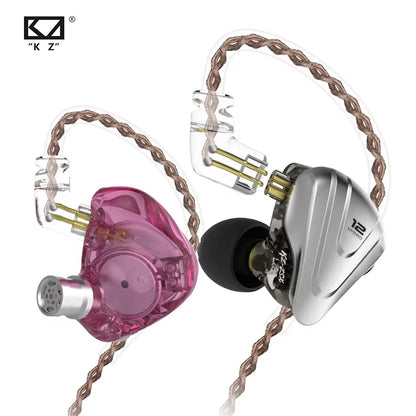 ZSX Terminator 5BA+1DD 12 Unit Hybrid In-Ear Earphones HIFI Metal Headset Music Sport  ZS10 PRO AS12 AS16 ZSN PRO C12 DM7