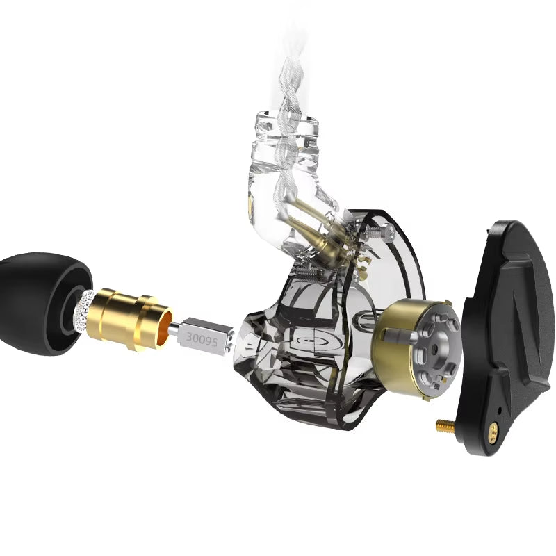 ZSN Pro X in Ear Earphones Hybrid Technology 1BA+1DD HIFI Bass Metal Earbuds Sport Noise Cancelling Headset Monitor