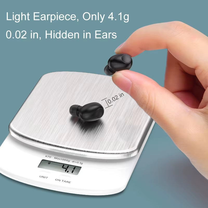 Mini Bluetooth Earphone 10 Hrs Working, Bluetooth Headset Wireless Earbud Earphone Hands-Free for Phones Car TV Pcsport