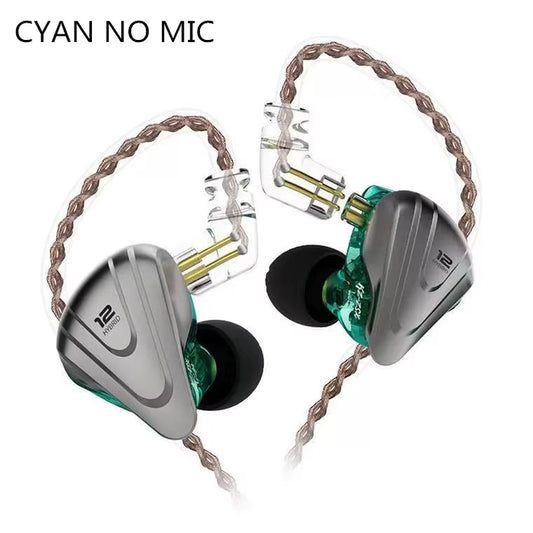 ZSX Terminator 5BA+1DD 12 Unit Hybrid In-Ear Earphones HIFI Metal Headset Music Sport  ZS10 PRO AS12 AS16 ZSN PRO C12 DM7